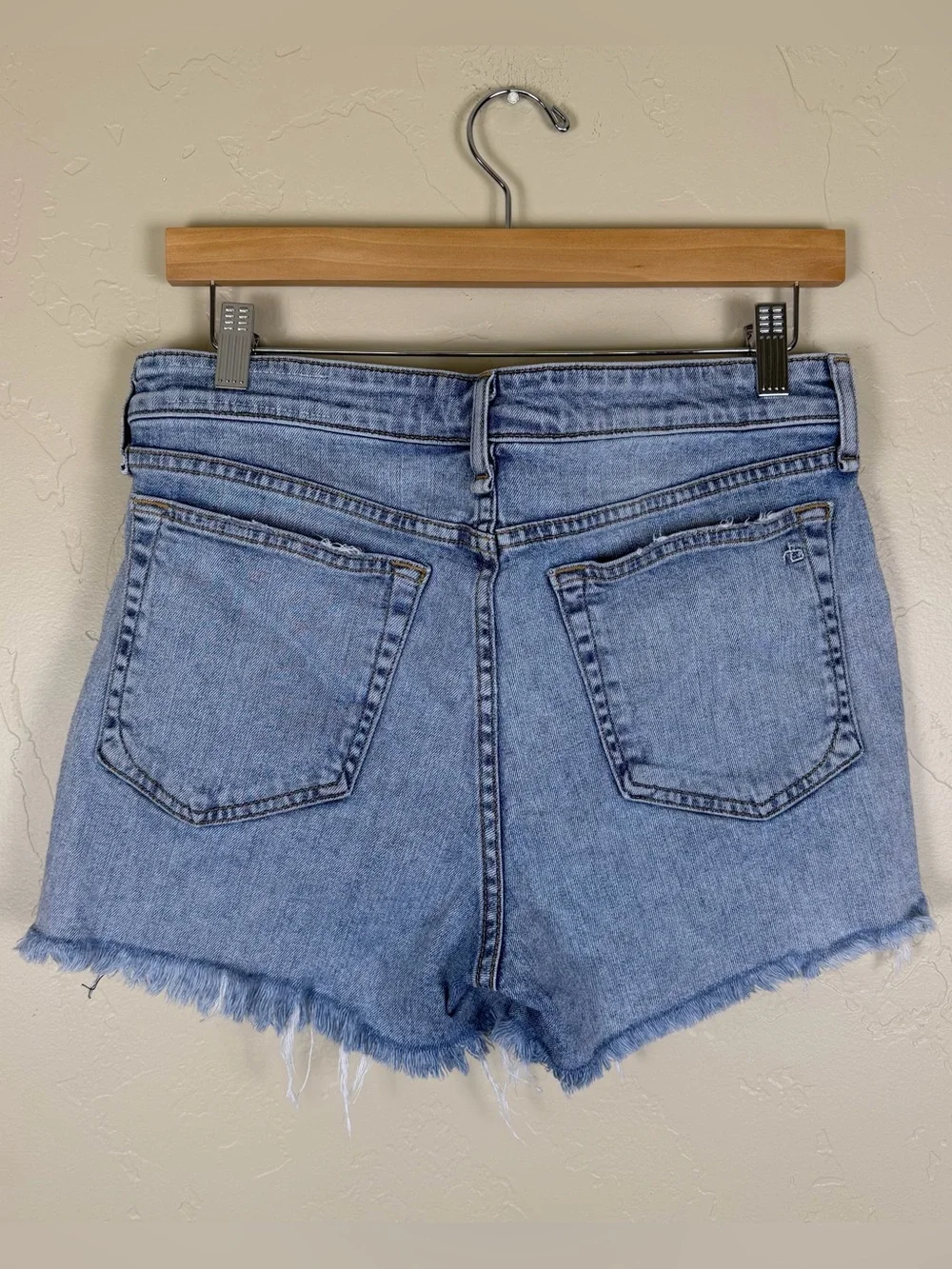 Rag & Bone Women’s Dre Low-Rise Shorts in Stella Blue Size 27